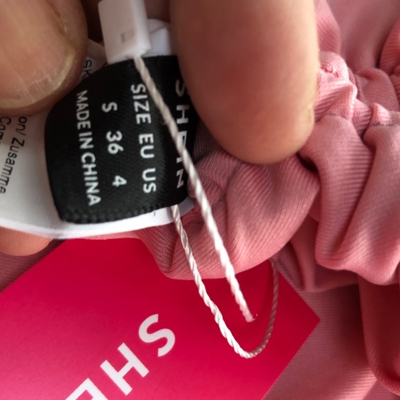 Shein Icon size 4 /small pinkish peach lined party dress new with tags - Picture 9 of 9